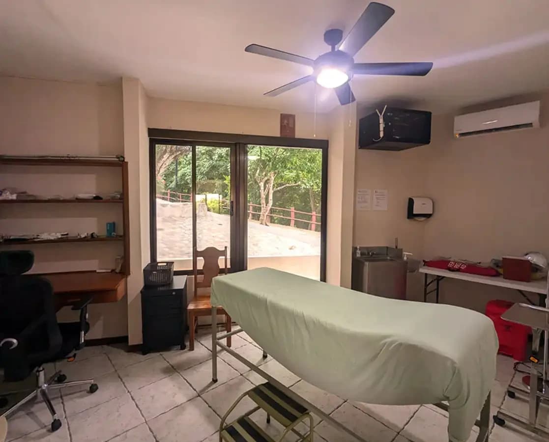 Clean consultation room inside the onsite clinic